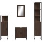 vidaXL 4-tlg. Badmöbel-Set Braun Eichen-Optik Holzwerkstoff vidaXL 4-tlg. Badmöbel-Set Braun Eichen-Optik Holzwerkstoff