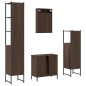 vidaXL 4-tlg. Badmöbel-Set Braun Eichen-Optik Holzwerkstoff vidaXL 4-tlg. Badmöbel-Set Braun Eichen-Optik Holzwerkstoff