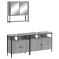 vidaXL 3-tlg. Badmöbel-Set Grau Sonoma Holzwerkstoff vidaXL 3-tlg. Badmöbel-Set Grau Sonoma Holzwerkstoff