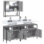 vidaXL 3-tlg. Badmöbel-Set Grau Sonoma Holzwerkstoff vidaXL 3-tlg. Badmöbel-Set Grau Sonoma Holzwerkstoff