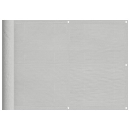 vidaXL Balkon-Sichtschutz Hellgrau 75x500 cm 100 % Polyester-Oxford