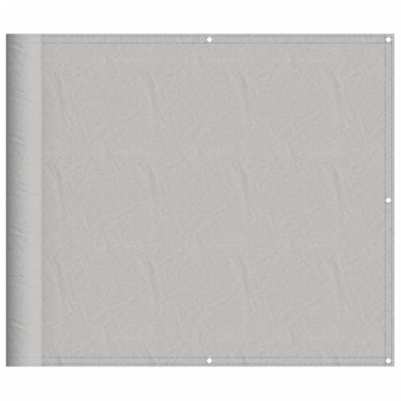 vidaXL Balkon-Sichtschutz Hellgrau 90x500 cm 100 % Polyester Oxford