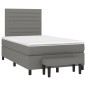 vidaXL Boxspringbett mit Matratze Dunkelgrau 120x190 cm Stoff vidaXL Boxspringbett mit Matratze Dunkelgrau 120x190 cm Stoff