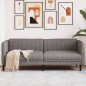 vidaXL Sofa 3-Sitzer Taupe Stoff vidaXL Sofa 3-Sitzer Taupe Stoff
