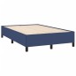 vidaXL Boxspringbett mit Matratze Blau 120x190 cm Stoff vidaXL Boxspringbett mit Matratze Blau 120x190 cm Stoff