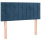 vidaXL Boxspringbett mit Matratze & LED Dunkelblau 120x190 cm Samt vidaXL Boxspringbett mit Matratze & LED Dunkelblau 120x190 cm Samt