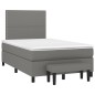 vidaXL Boxspringbett mit Matratze Dunkelgrau 120x190 cm Stoff vidaXL Boxspringbett mit Matratze Dunkelgrau 120x190 cm Stoff