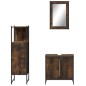 vidaXL 3-tlg. Badmöbel-Set Räuchereiche Holzwerkstoff vidaXL 3-tlg. Badmöbel-Set Räuchereiche Holzwerkstoff
