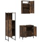 vidaXL 3-tlg. Badmöbel-Set Räuchereiche Holzwerkstoff vidaXL 3-tlg. Badmöbel-Set Räuchereiche Holzwerkstoff