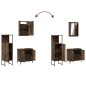 vidaXL 3-tlg. Badmöbel-Set Räuchereiche Holzwerkstoff vidaXL 3-tlg. Badmöbel-Set Räuchereiche Holzwerkstoff