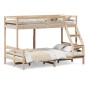vidaXL Etagenbett 90x200/120x200 cm Massivholz Kiefer