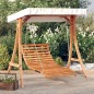 vidaXL Hollywoodschaukel mit Dach Massivholz Fichte mit Teak-Finish vidaXL Hollywoodschaukel mit Dach Massivholz Fichte mit Teak-Finish