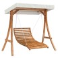 vidaXL Hollywoodschaukel mit Dach Massivholz Fichte mit Teak-Finish vidaXL Hollywoodschaukel mit Dach Massivholz Fichte mit Teak-Finish