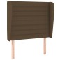 vidaXL Boxspringbett mit Matratze Dunkelbraun 90x190 cm Stoff vidaXL Boxspringbett mit Matratze Dunkelbraun 90x190 cm Stoff