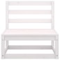 vidaXL 8-tlg. Garten-Lounge-Set Weiß Massivholz Kiefer vidaXL 8-tlg. Garten-Lounge-Set Weiß Massivholz Kiefer