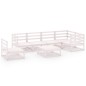 vidaXL 7-tlg. Garten-Lounge-Set Weiß Massivholz Kiefer vidaXL 7-tlg. Garten-Lounge-Set Weiß Massivholz Kiefer