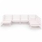 vidaXL 7-tlg. Garten-Lounge-Set Weiß Kiefer Massivholz vidaXL 7-tlg. Garten-Lounge-Set Weiß Kiefer Massivholz
