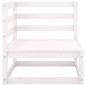 vidaXL 11-tlg. Garten-Lounge-Set Weiß Kiefer Massivholz vidaXL 11-tlg. Garten-Lounge-Set Weiß Kiefer Massivholz