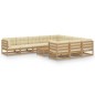 vidaXL 11-tlg. Garten-Lounge-Set mit Kissen Honigbraun Massivholz vidaXL 11-tlg. Garten-Lounge-Set mit Kissen Honigbraun Massivholz