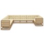 vidaXL 11-tlg. Garten-Lounge-Set mit Kissen Honigbraun Massivholz vidaXL 11-tlg. Garten-Lounge-Set mit Kissen Honigbraun Massivholz
