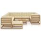 vidaXL 12-tlg. Garten-Lounge-Set mit Kissen Honigbraun Massivholz vidaXL 12-tlg. Garten-Lounge-Set mit Kissen Honigbraun Massivholz