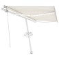 Automatische Markise mit LED & Windsensor 450x300 cm Creme Automatische Markise mit LED & Windsensor 450x300 cm Creme