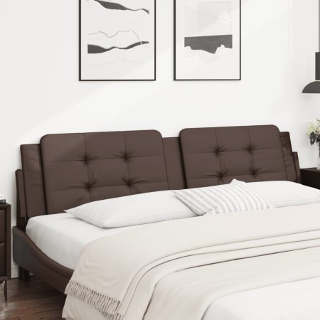 vidaXL Kopfteil-Kissen Braun 200 cm Kunstleder