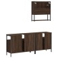 vidaXL 3-tlg. Badmöbel-Set Braun Eichen-Optik Holzwerkstoff vidaXL 3-tlg. Badmöbel-Set Braun Eichen-Optik Holzwerkstoff