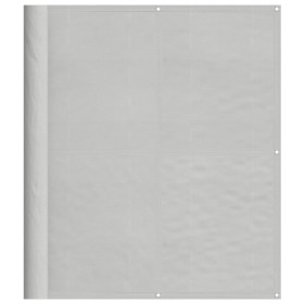 vidaXL Balkon-Sichtschutz Hellgrau 120x400 cm 100 % Polyester-Oxford
