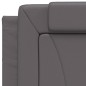 vidaXL Bett mit Matratze Grau 90x200 cm Kunstleder vidaXL Bett mit Matratze Grau 90x200 cm Kunstleder