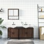 vidaXL 3-tlg. Badmöbel-Set Braun Eichen-Optik Holzwerkstoff vidaXL 3-tlg. Badmöbel-Set Braun Eichen-Optik Holzwerkstoff