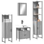 vidaXL 4-tlg. Badmöbel-Set Grau Sonoma Holzwerkstoff vidaXL 4-tlg. Badmöbel-Set Grau Sonoma Holzwerkstoff