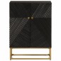 vidaXL Sideboard Schwarz 55x30x76 cm Massivholz Mango und Eisen vidaXL Sideboard Schwarz 55x30x76 cm Massivholz Mango und Eisen