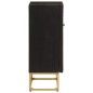 vidaXL Sideboard Schwarz 55x30x76 cm Massivholz Mango und Eisen vidaXL Sideboard Schwarz 55x30x76 cm Massivholz Mango und Eisen