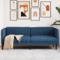 vidaXL Sofa 2-Sitzer Blau Stoff vidaXL Sofa 2-Sitzer Blau Stoff