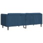 vidaXL Sofa 2-Sitzer Blau Stoff vidaXL Sofa 2-Sitzer Blau Stoff