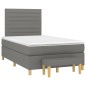 vidaXL Boxspringbett mit Matratze Schwarz 120x190 cm Stoff vidaXL Boxspringbett mit Matratze Schwarz 120x190 cm Stoff