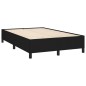 vidaXL Boxspringbett mit Matratze Schwarz 120x190 cm Stoff vidaXL Boxspringbett mit Matratze Schwarz 120x190 cm Stoff