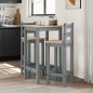 vidaXL 3-tlg. Bar-Set Grau Massivholz Kiefer vidaXL 3-tlg. Bar-Set Grau Massivholz Kiefer