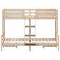 vidaXL Etagenbett 80x200/140x200 cm Massivholz Kiefer vidaXL Etagenbett 80x200/140x200 cm Massivholz Kiefer