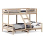 vidaXL Etagenbett 90x200/140x200 cm Massivholz Kiefer vidaXL Etagenbett 90x200/140x200 cm Massivholz Kiefer