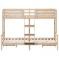 vidaXL Etagenbett 90x200/140x200 cm Massivholz Kiefer vidaXL Etagenbett 90x200/140x200 cm Massivholz Kiefer