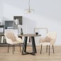 vidaXL Esszimmerstühle 2 Stk. Creme Samt vidaXL Esszimmerstühle 2 Stk. Creme Samt