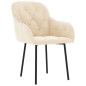 vidaXL Esszimmerstühle 2 Stk. Creme Samt vidaXL Esszimmerstühle 2 Stk. Creme Samt