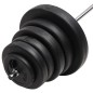 vidaXL Langhantel mit Gewichten 90 kg vidaXL Langhantel mit Gewichten 90 kg