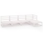 vidaXL 5-tlg. Garten-Lounge-Set Weiß Massivholz Kiefer vidaXL 5-tlg. Garten-Lounge-Set Weiß Massivholz Kiefer