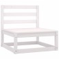 vidaXL 5-tlg. Garten-Lounge-Set Weiß Massivholz Kiefer vidaXL 5-tlg. Garten-Lounge-Set Weiß Massivholz Kiefer