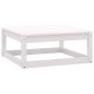 vidaXL 5-tlg. Garten-Lounge-Set Weiß Massivholz Kiefer vidaXL 5-tlg. Garten-Lounge-Set Weiß Massivholz Kiefer
