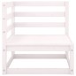 vidaXL 7-tlg. Garten-Lounge-Set Weiß Kiefer Massivholz vidaXL 7-tlg. Garten-Lounge-Set Weiß Kiefer Massivholz
