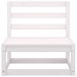 vidaXL 7-tlg. Garten-Lounge-Set Weiß Kiefer Massivholz vidaXL 7-tlg. Garten-Lounge-Set Weiß Kiefer Massivholz